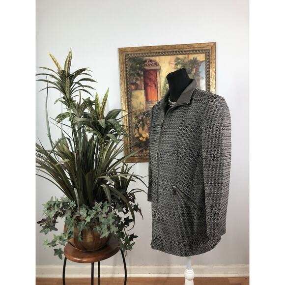 Linda Ellard Ellen Trac Women Blazer 12 Long Sleeve Clueless Preppy Zipper Front - Picture 6 of 10